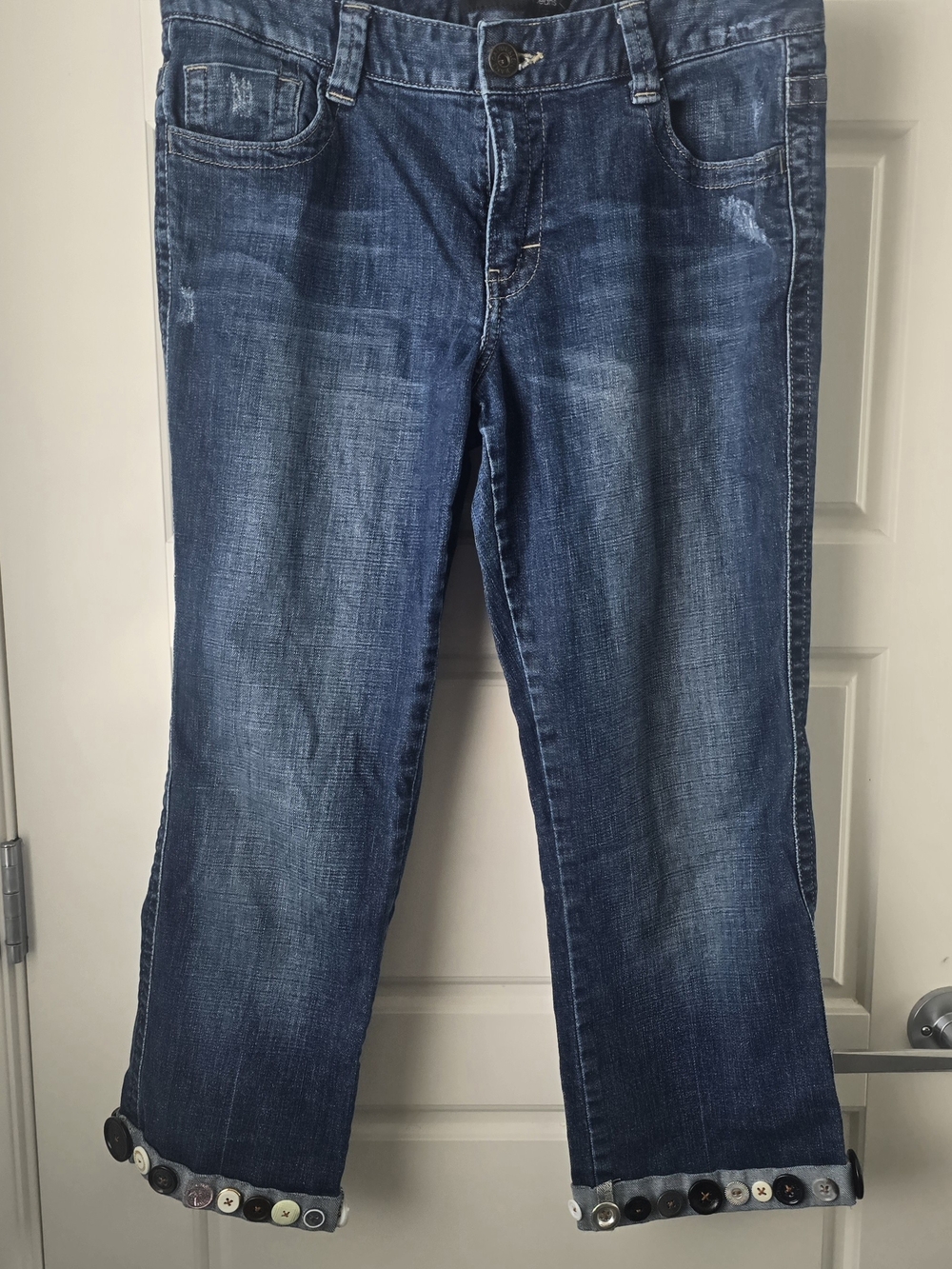 Calvin Klein Cropped And Customized Jeans